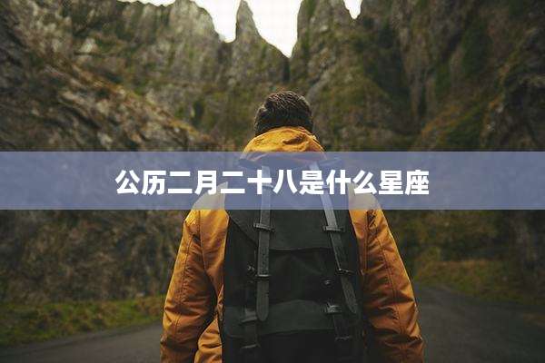 公历二月二十八是什么星座
