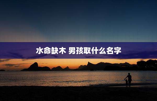 水命缺木 男孩取什么名字