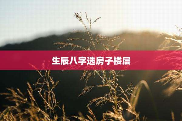 生辰八字选房子楼层