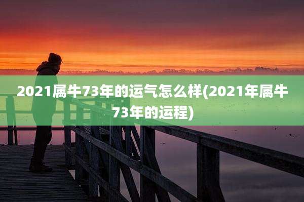 2021属牛73年的运气怎么样(2021年属牛73年的运程)