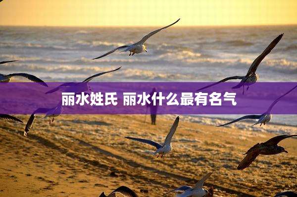 丽水姓氏 丽水什么最有名气