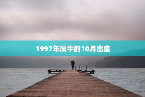 1997年属牛的10月出生