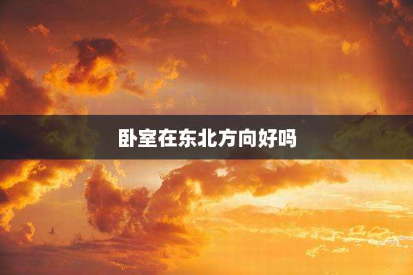 卧室在东北方向好吗