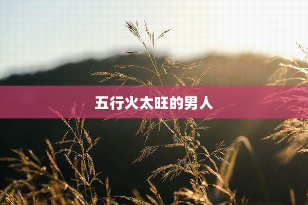 五行火太旺的男人