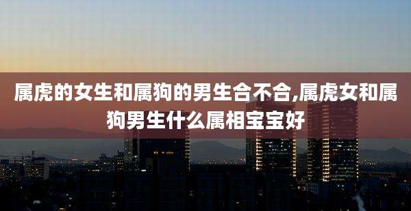 属虎的女生和属狗的男生合不合,属虎女和属狗男生什么属相宝宝好