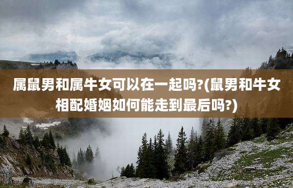 属鼠男和属牛女可以在一起吗?(鼠男和牛女相配婚姻如何能走到最后吗?)