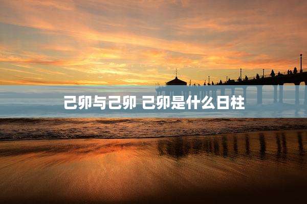 己卯与己卯 己卯是什么日柱