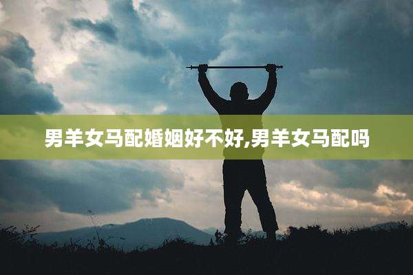 男羊女马配婚姻好不好,男羊女马配吗