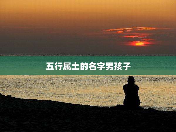 五行属土的名字男孩子