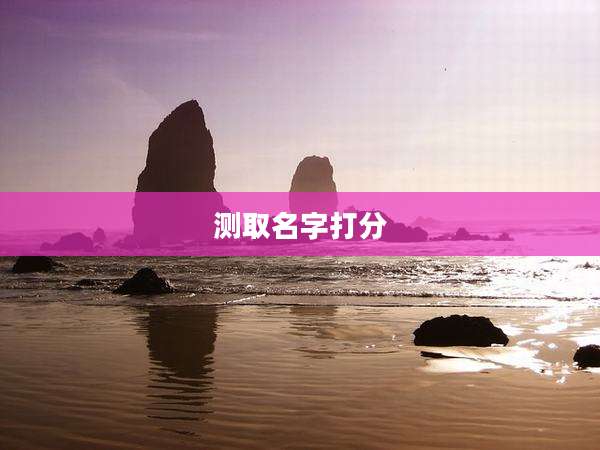 测取名字打分