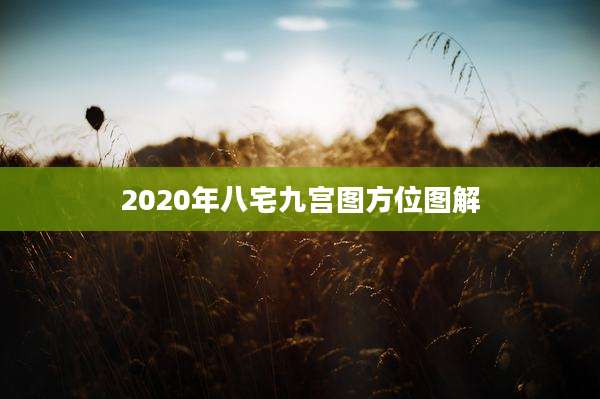 2020年八宅九宫图方位图解