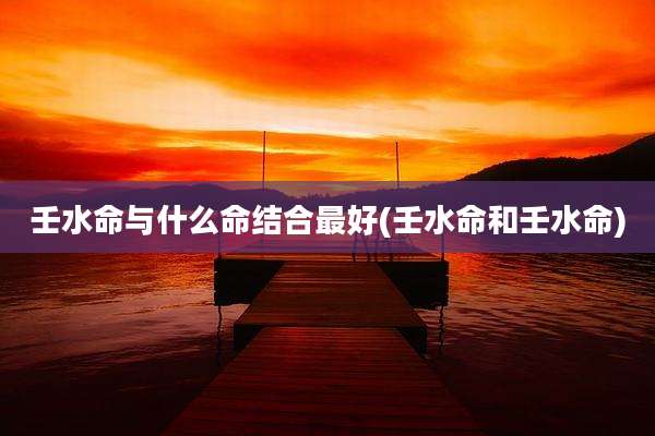 壬水命与什么命结合最好(壬水命和壬水命)