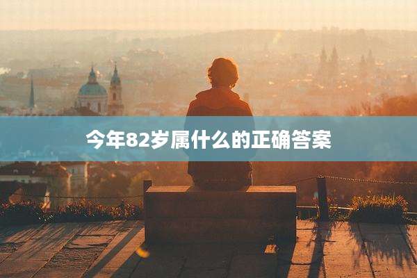 今年82岁属什么的正确答案