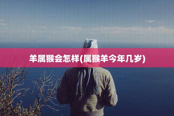 羊属猴会怎样(属猴羊今年几岁)