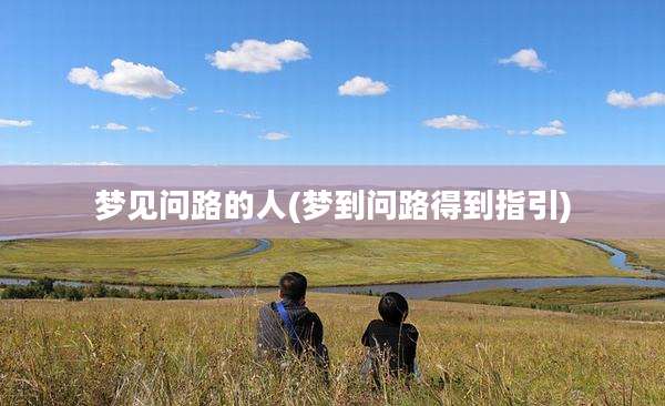 梦见问路的人(梦到问路得到指引)