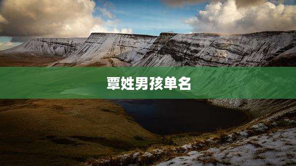 覃姓男孩单名
