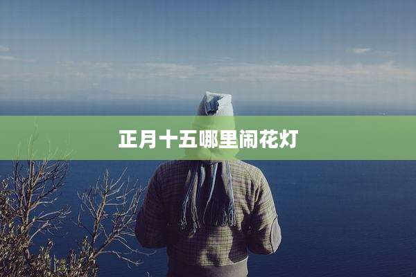 正月十五哪里闹花灯