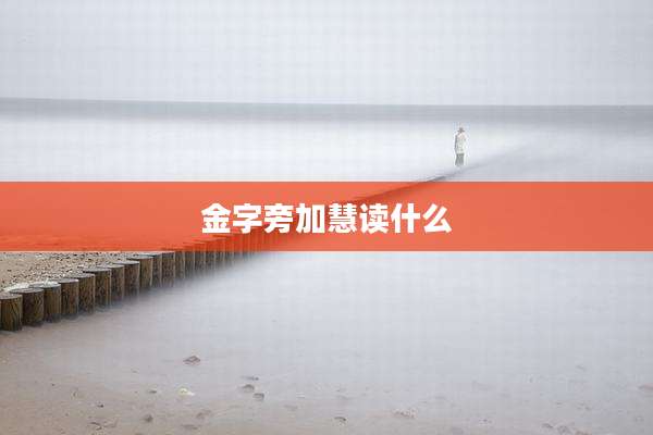 金字旁加慧读什么