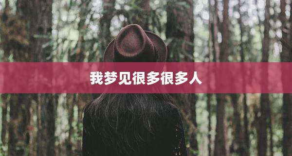 我梦见很多很多人