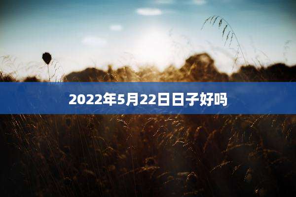 2022年5月22日日子好吗