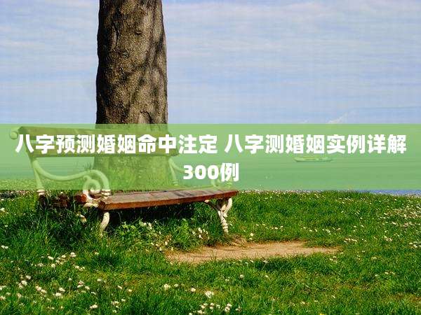 八字预测婚姻命中注定 八字测婚姻实例详解300例