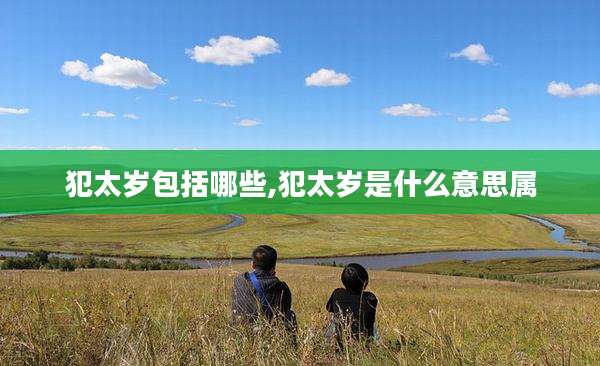犯太岁包括哪些,犯太岁是什么意思属