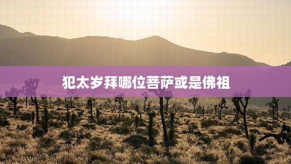 犯太岁拜哪位菩萨或是佛祖