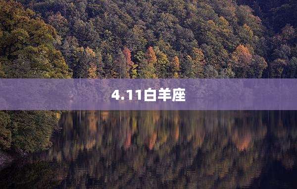 4.11白羊座
