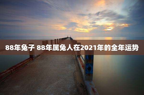88年兔子 88年属兔人在2021年的全年运势