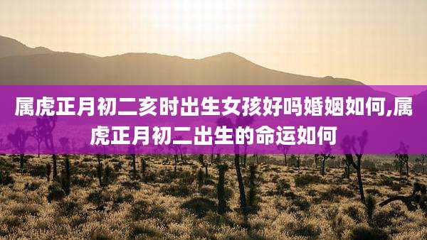 属虎正月初二亥时出生女孩好吗婚姻如何,属虎正月初二出生的命运如何