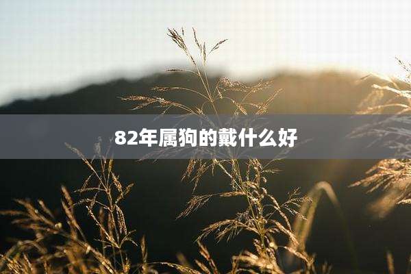 82年属狗的戴什么好