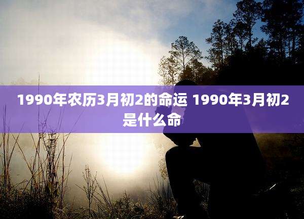 1990年农历3月初2的命运 1990年3月初2是什么命