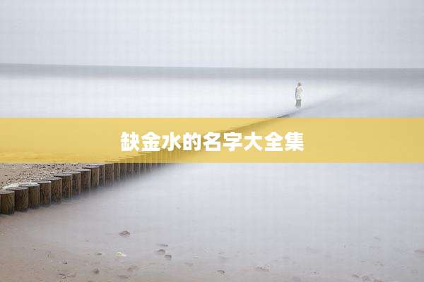 缺金水的名字大全集