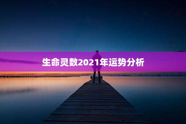 生命灵数2021年运势分析