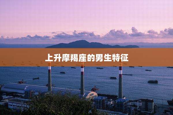 上升摩羯座的男生特征