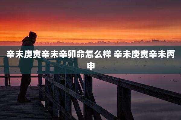 辛未庚寅辛未辛卯命怎么样 辛未庚寅辛未丙申