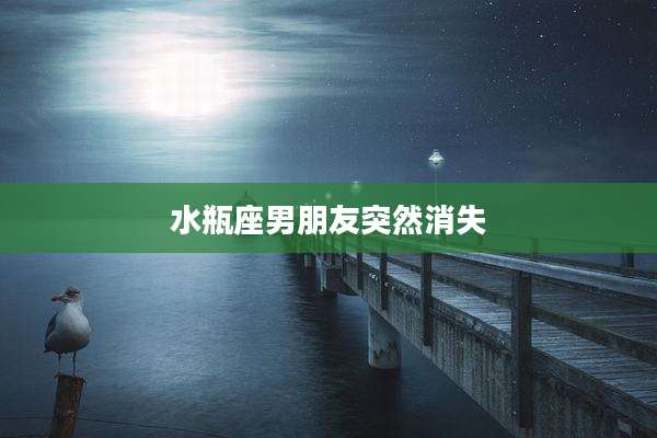 水瓶座男朋友突然消失