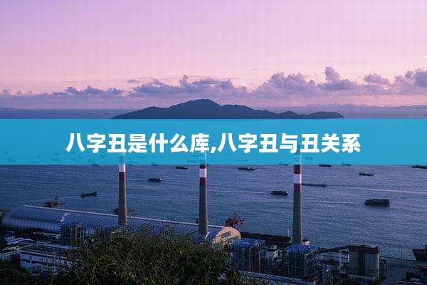 八字丑是什么库,八字丑与丑关系