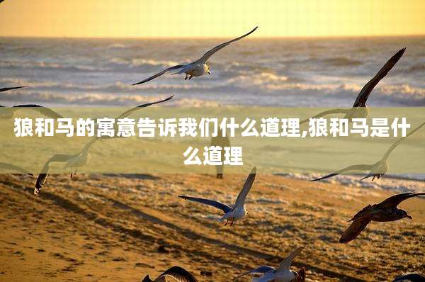 狼和马的寓意告诉我们什么道理,狼和马是什么道理