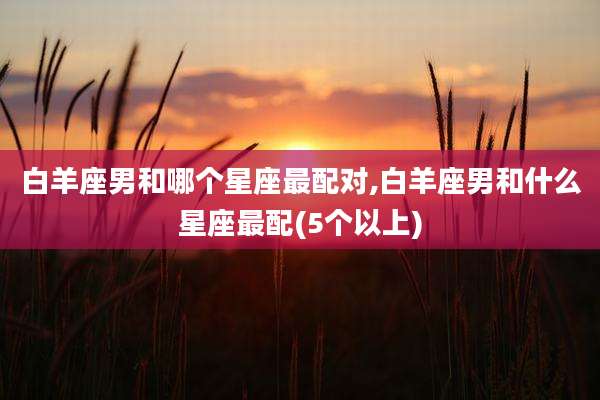 白羊座男和哪个星座最配对,白羊座男和什么星座最配(5个以上)
