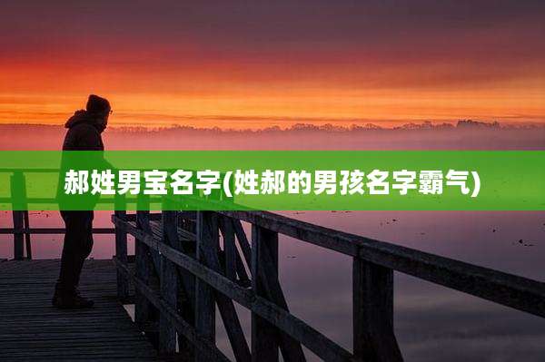 郝姓男宝名字(姓郝的男孩名字霸气)