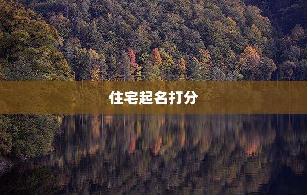 住宅起名打分