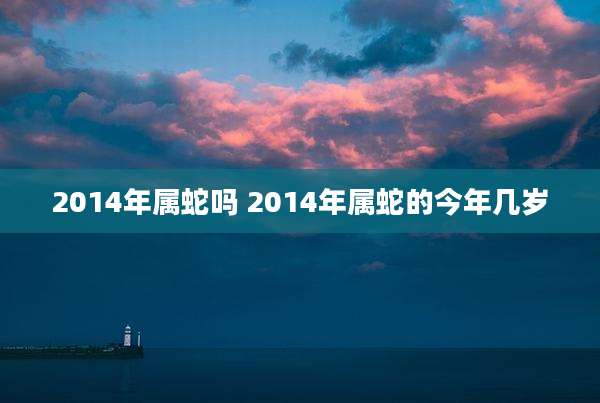 2014年属蛇吗 2014年属蛇的今年几岁