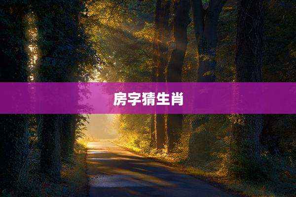 房字猜生肖