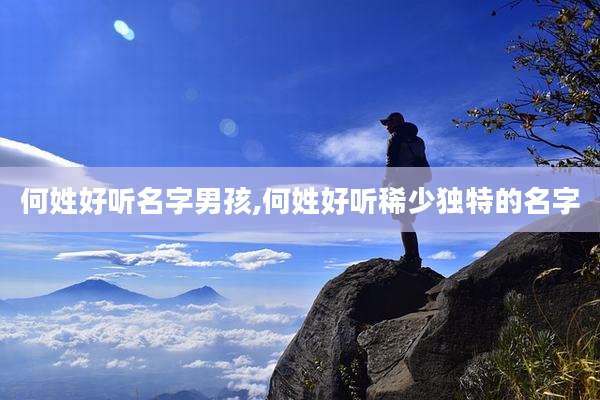 何姓好听名字男孩,何姓好听稀少独特的名字