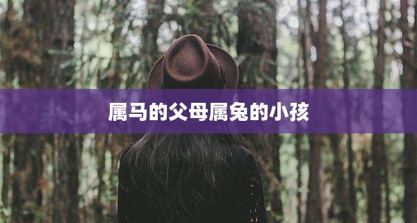 属马的父母属兔的小孩