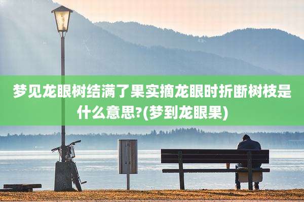 梦见龙眼树结满了果实摘龙眼时折断树枝是什么意思?(梦到龙眼果)