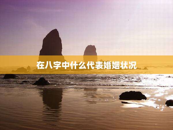 在八字中什么代表婚姻状况