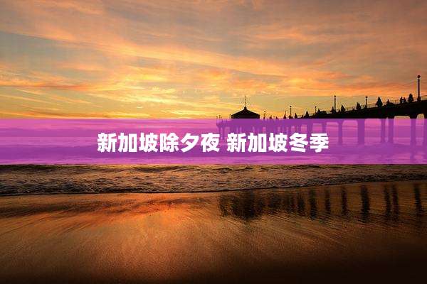 新加坡除夕夜 新加坡冬季
