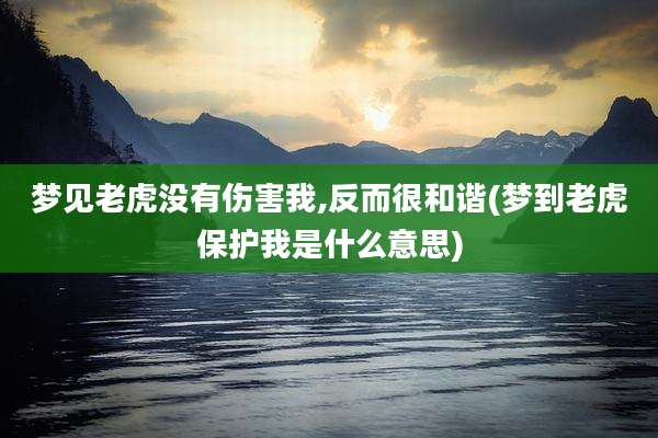 梦见老虎没有伤害我,反而很和谐(梦到老虎保护我是什么意思)